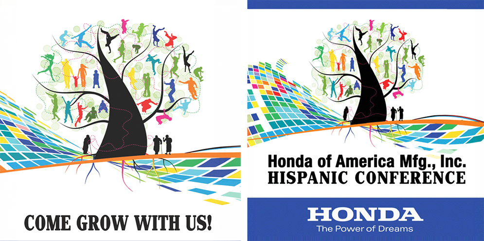 Honda Hispanic Conference Come Grow With Us branding