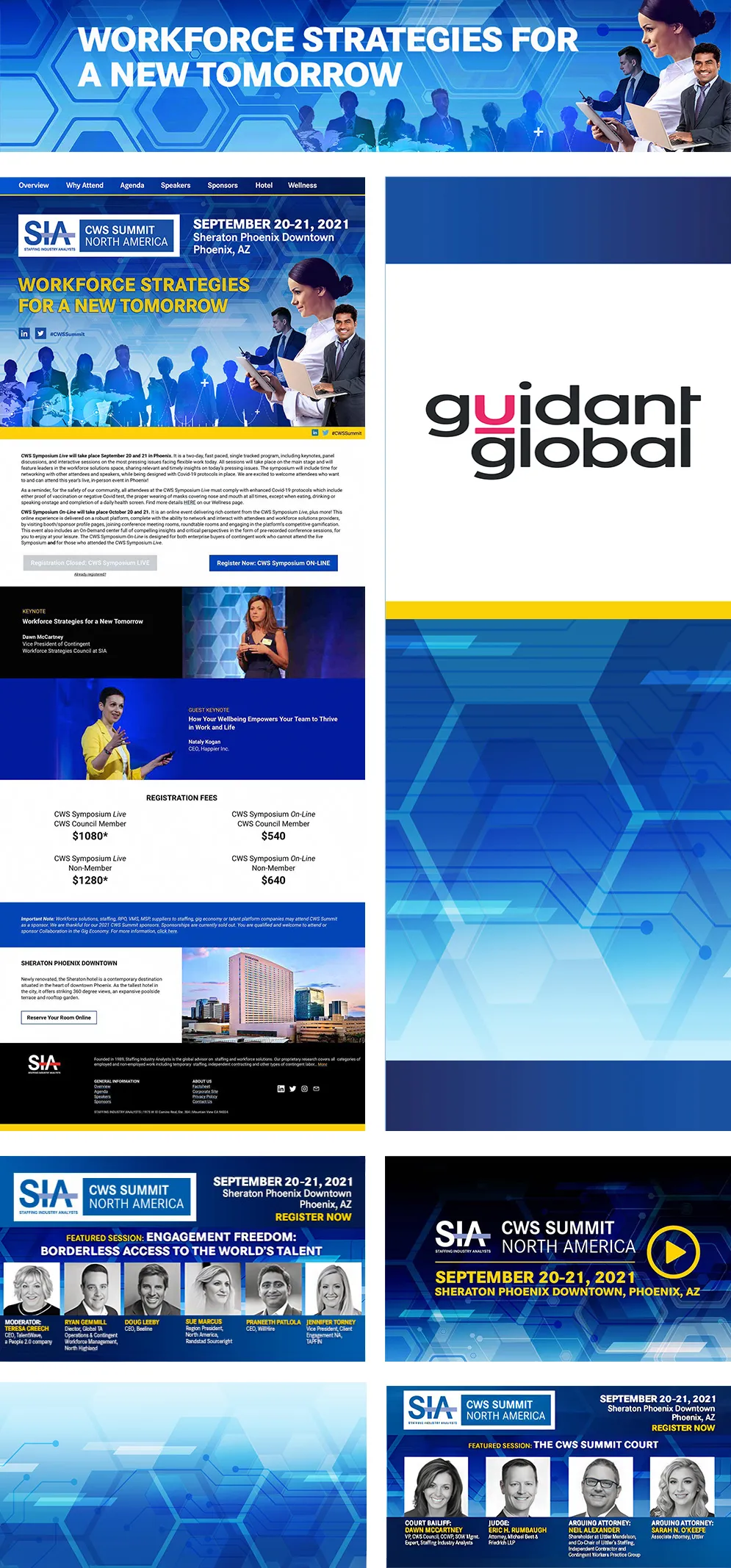 Large-scale signage and digital ads