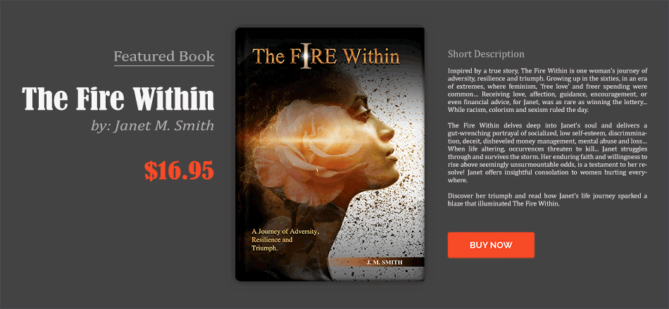 The Fire Within Website Retail Advertising | Book Cover Design 