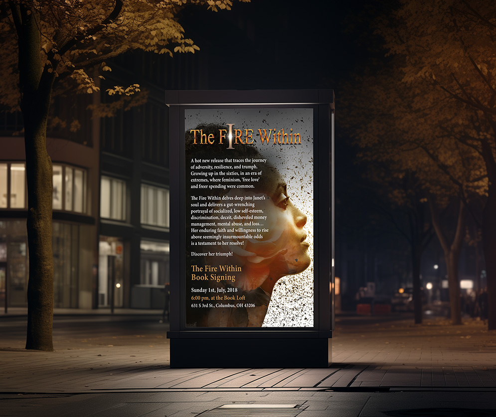 The Fire Within Vertical Banner Sign