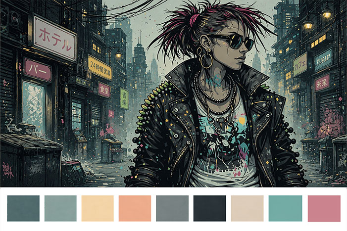 Muted Color Key 2 expanded palette