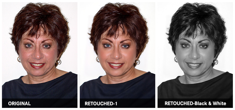 Mature skin retouching by Giselle White