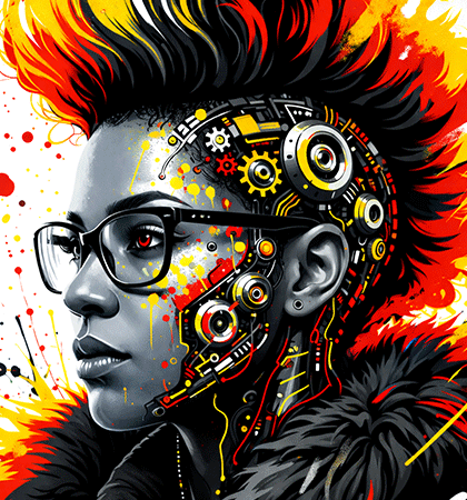 Painting the Machine AI art direction case study