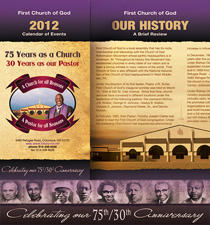 First Church of God event and identity design