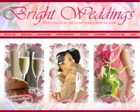 Webphotographix Homepage Design Layout - Brignt Weddings