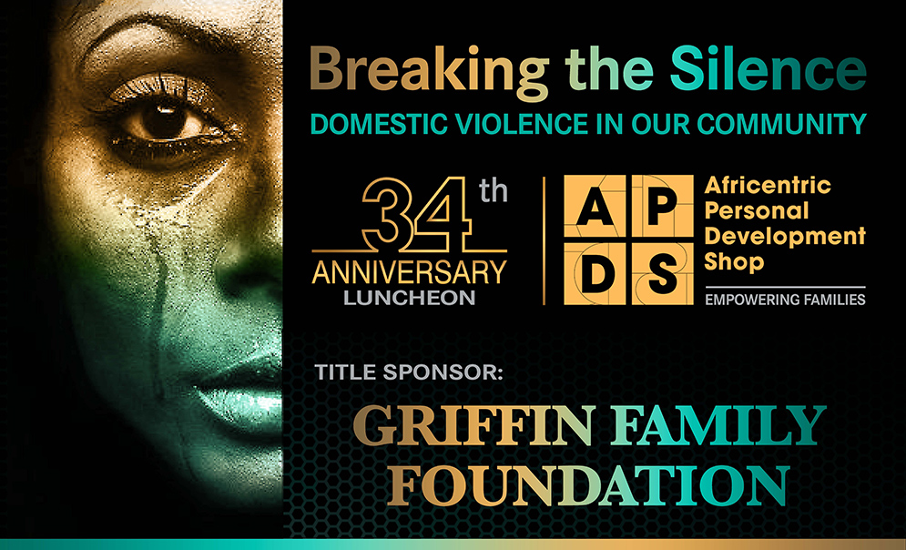 APDS anniversary luncheon graphic recognizing the Griffin Family Foundation as title sponsor.