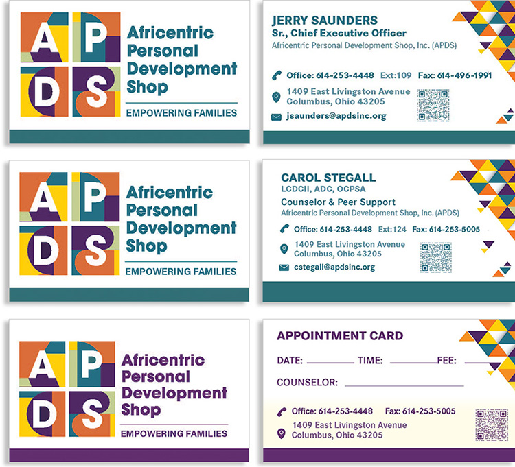 APDS Rebranded Business and Appointment Cards