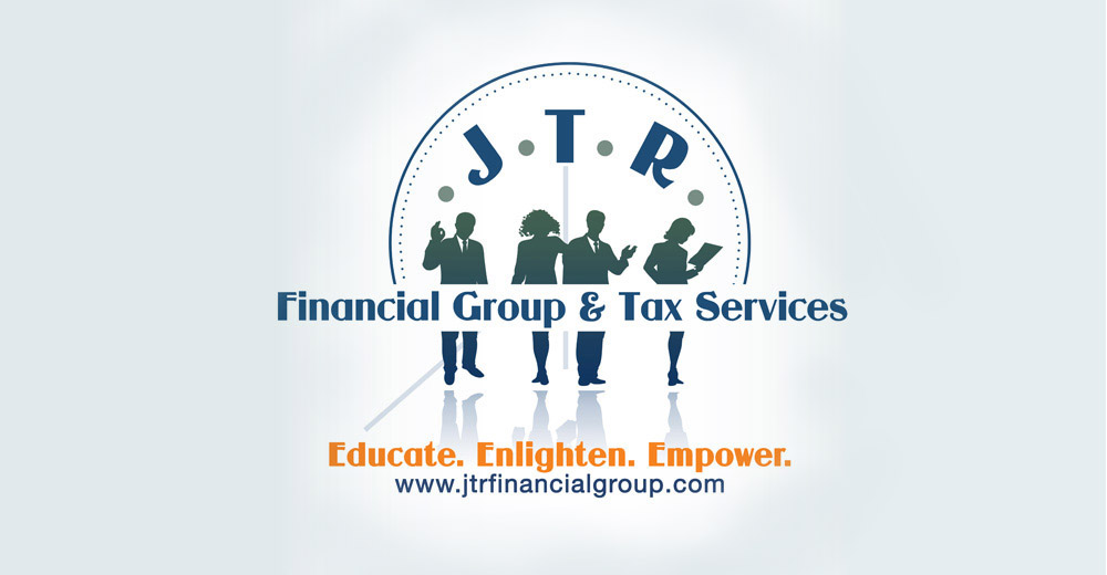 JTR Financial Group and Tax Services logo design
