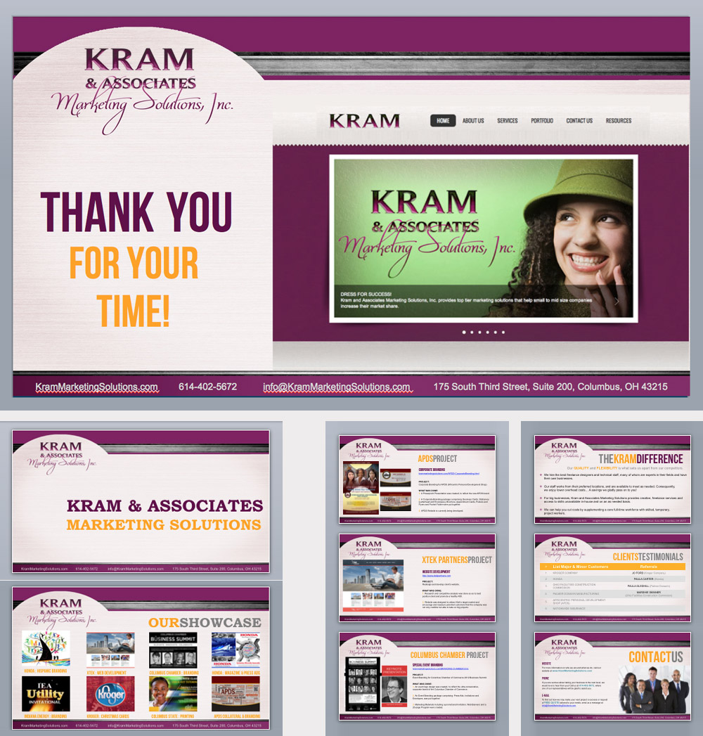 KRAM and Associates PowerPoint presentation design