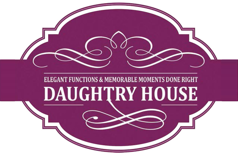 The Daughtry House primary logo and historic venue identity