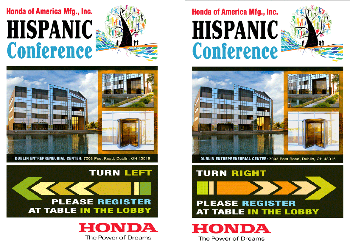 Honda Hispanic Conference: Lobby Environmental Signage