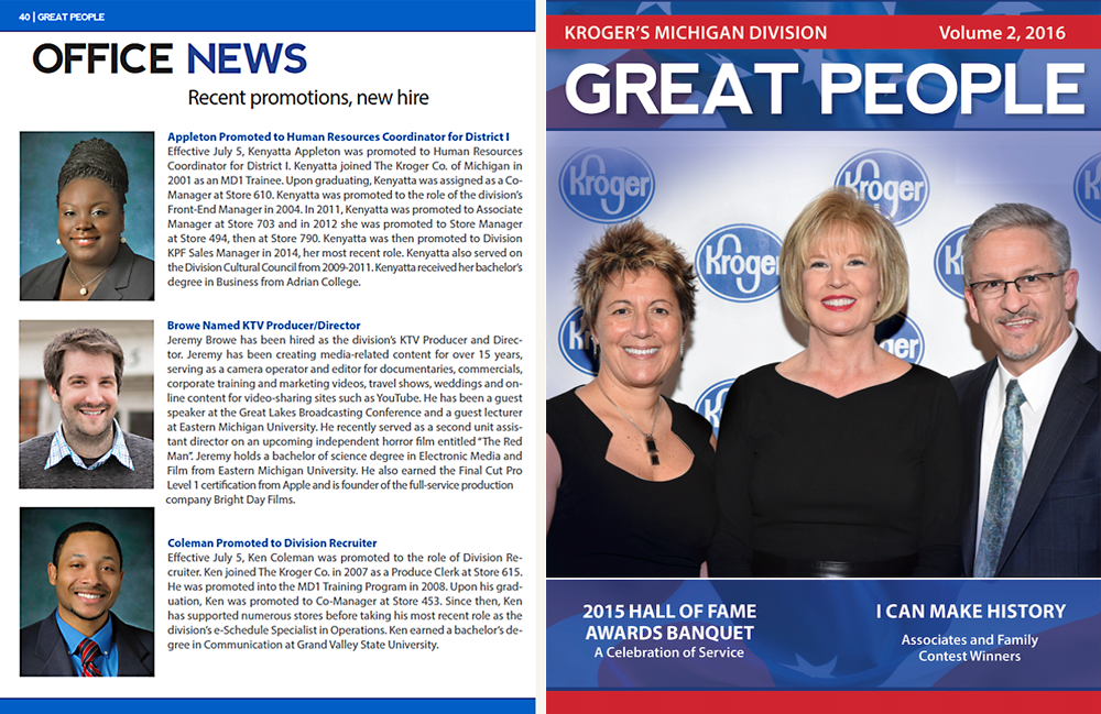 Kroger quarterly magazine 2015 volume three office news