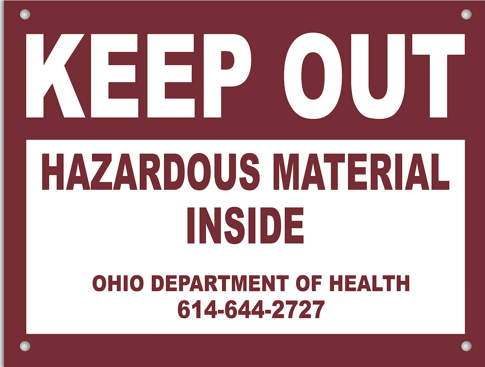 Ohio Department of Health Security Signs