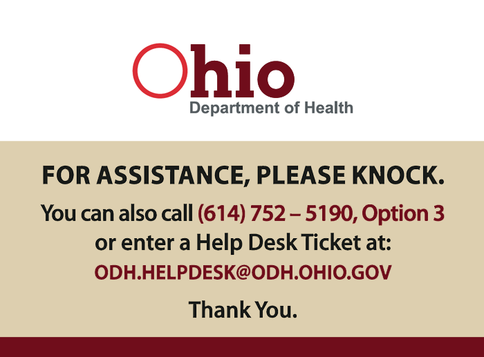 Ohio Department of Health Building Signage