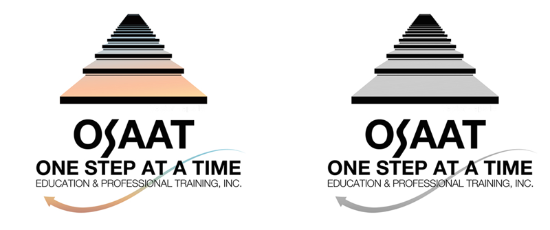 One Step At A Time Education & Professional Training OSAAT logo design