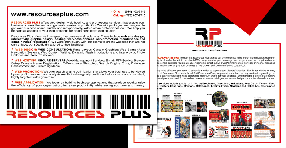 Resources Plus sales and capability sheet