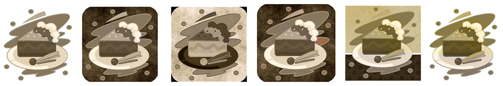 Sweet Delights by Vicki mobile app icon design