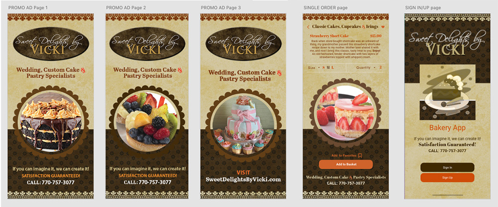 Sweet Delights by Vicki mobile app additional screens