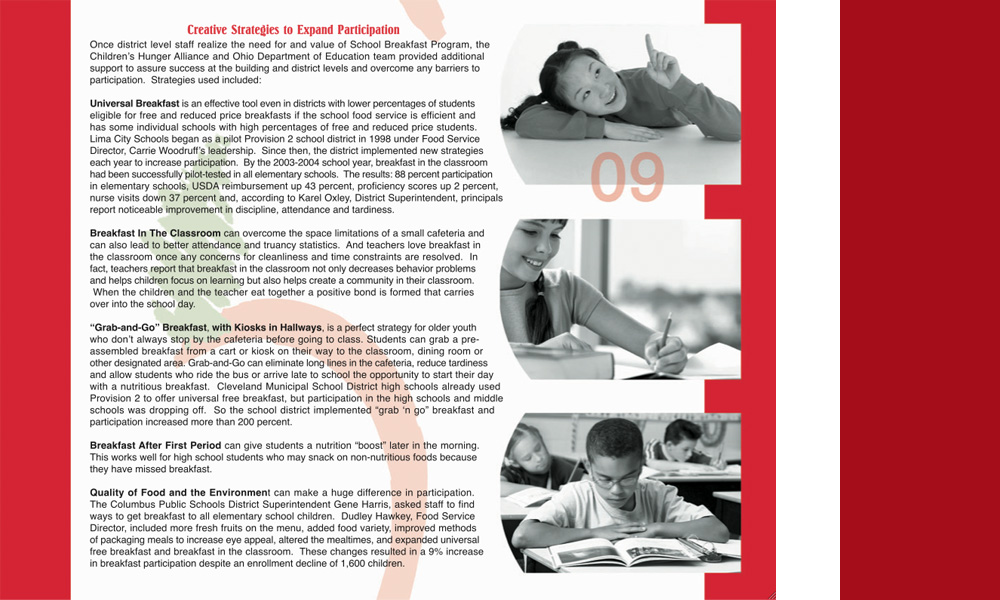 Children’s Hunger Alliance Ohio Breakfast Report — project view 2 by Giselle White / Webphotographix