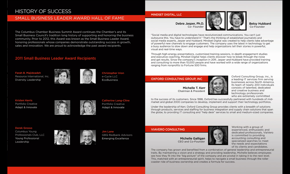 Conference Program — Additional Spread. Supporting pages extend the same structured editorial system through the program content.