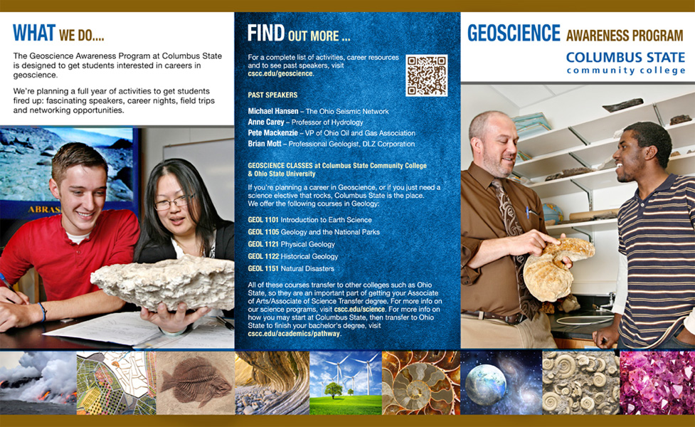 Columbus State Geoscience Brochure — project view 2 by Giselle White / Webphotographix