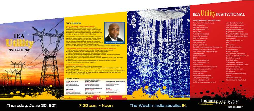Indiana Energy Association Utility Invitational Program — project view 2 by Giselle White / Webphotographix