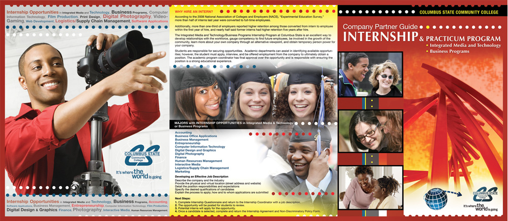 Columbus State Student Internship Brochures — project view 3 by Giselle White / Webphotographix