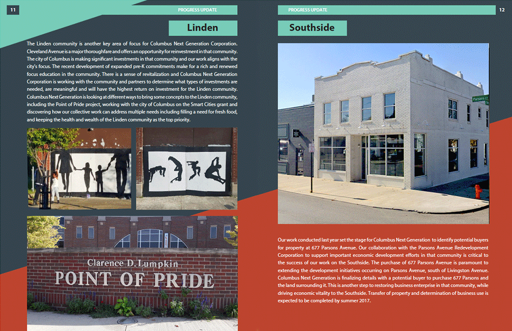 NextGen Progress Update interior spread