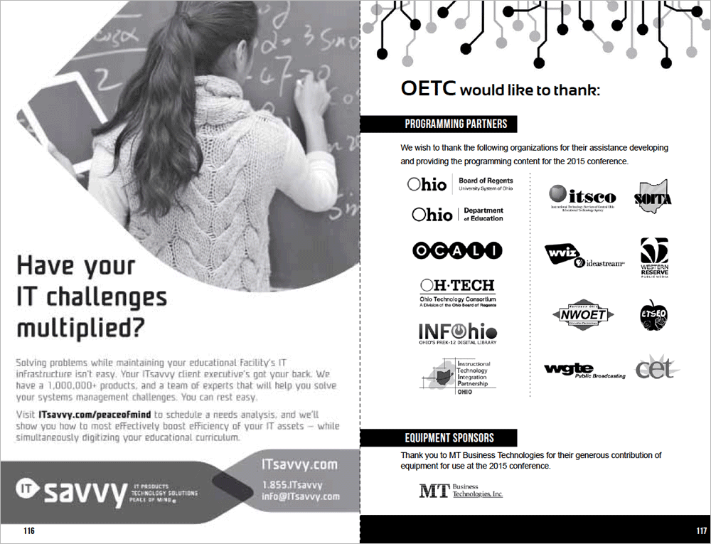 OETC Conference Program Guidebook interior