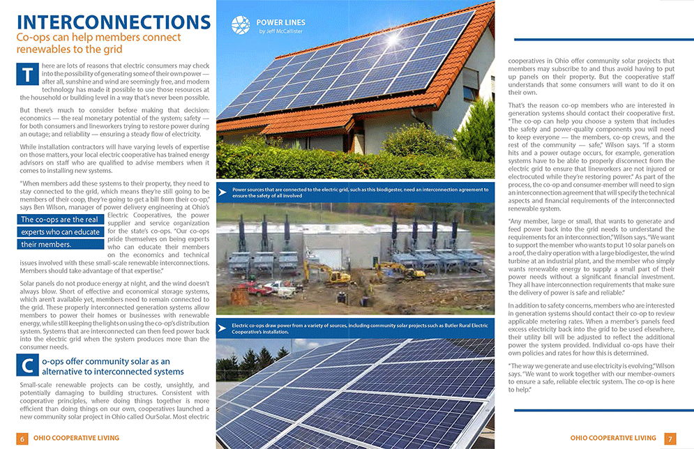Ohio Cooperative Living Magazine Redesign — project view 4 by Giselle White / Webphotographix