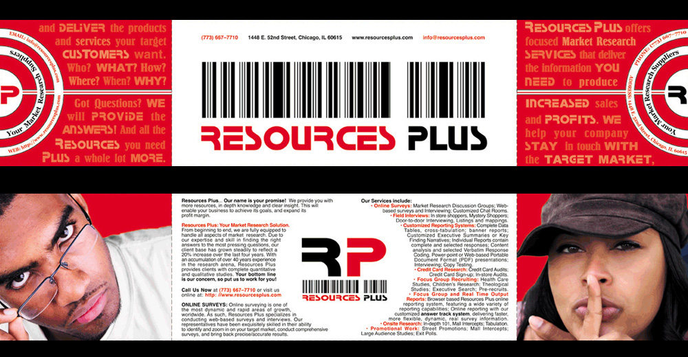 Resources Plus capabilities brochure interior