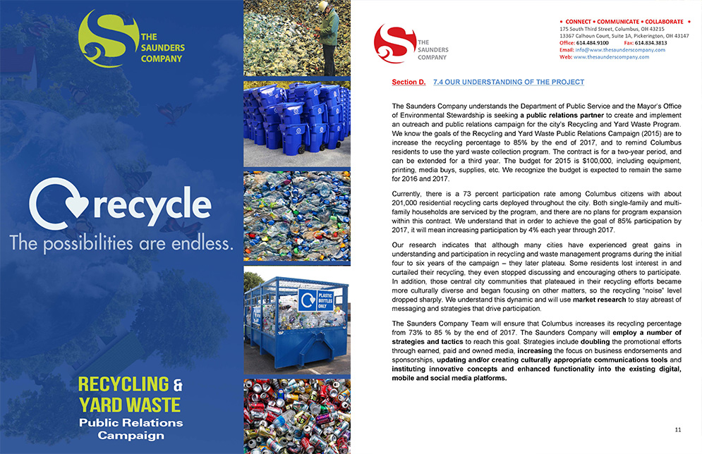 The Saunders Company Recycling Proposal interior