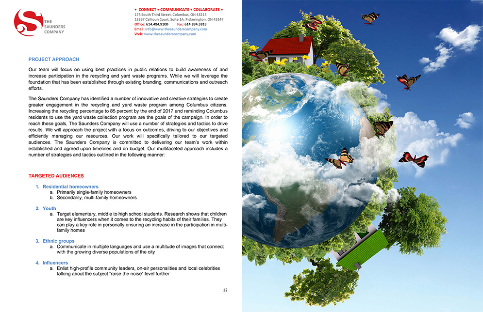 The Saunders Company Recycling Proposal interior