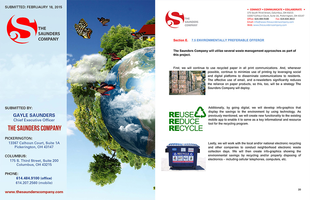 The Saunders Company Recycling Proposal interior