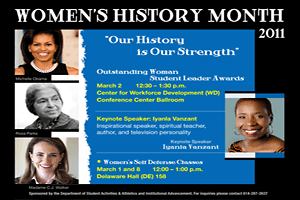 Columbus State — Women’s History Month 2011 Program by Giselle White