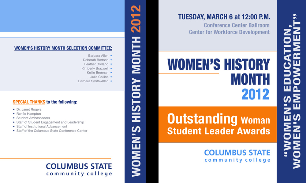 Women’s History Month Program — project view 1 by Giselle White / Webphotographix