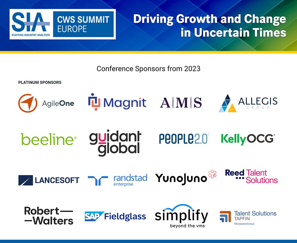 CWS Summit Europe website Platinum Sponsor lineup