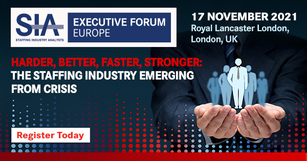 Executive Forum Europe LinkedIn promotional graphic with the conference theme, event details, and Register Today call to action.