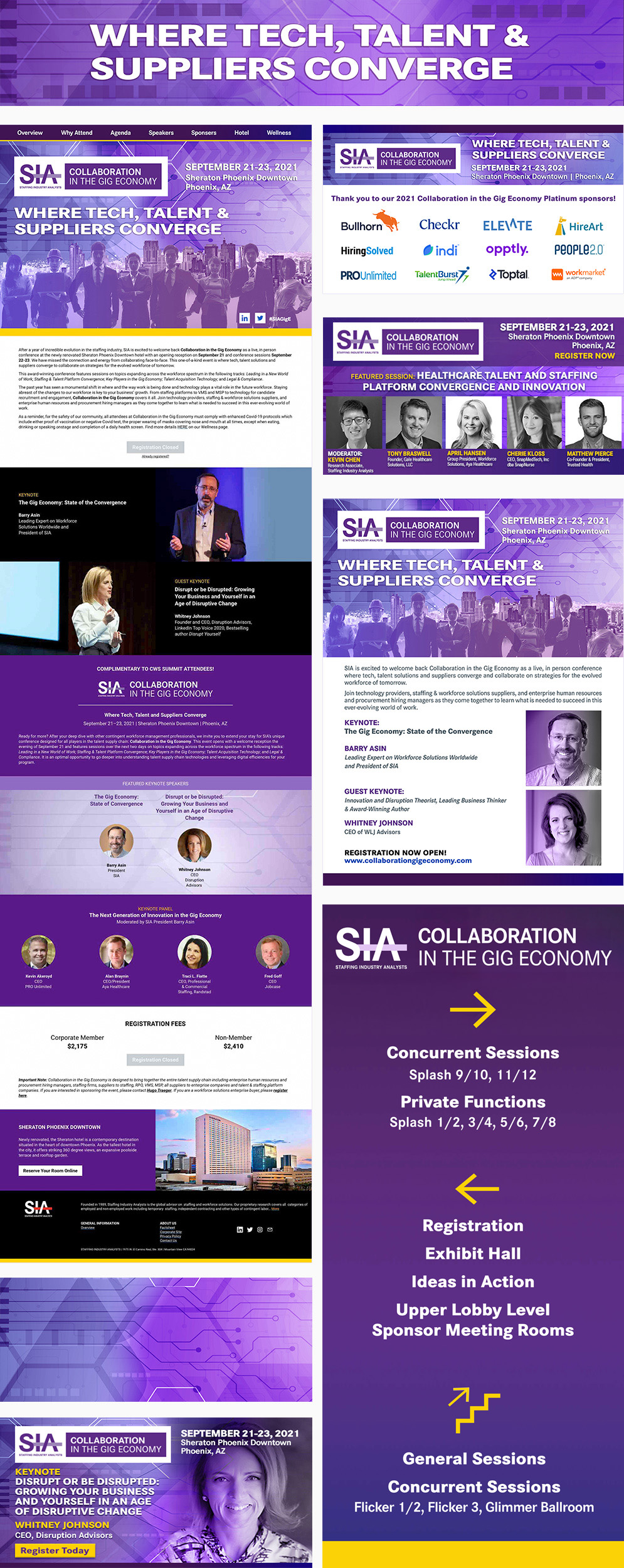 Collaboration In The Gig Economy print and digital marketing collateral