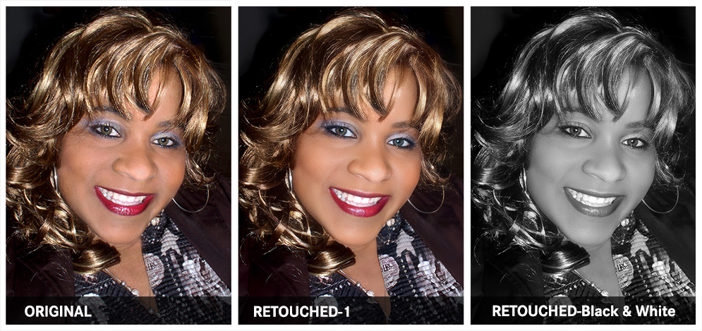 African-Indian-Irish Caribbean Woman, Therese-Marie photo retouching example 1 — Webphotographix