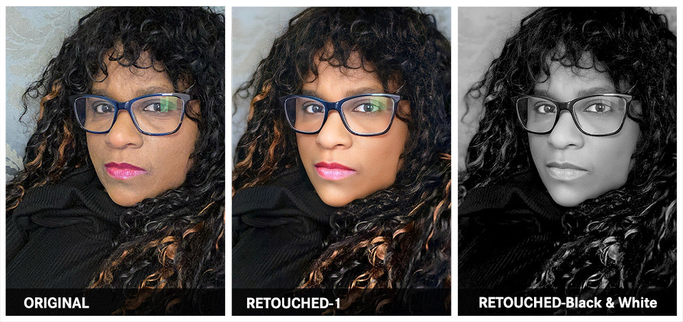 Quirky, Fun-Loving Graphic Artist, Giselle photo retouching example 1 — Webphotographix