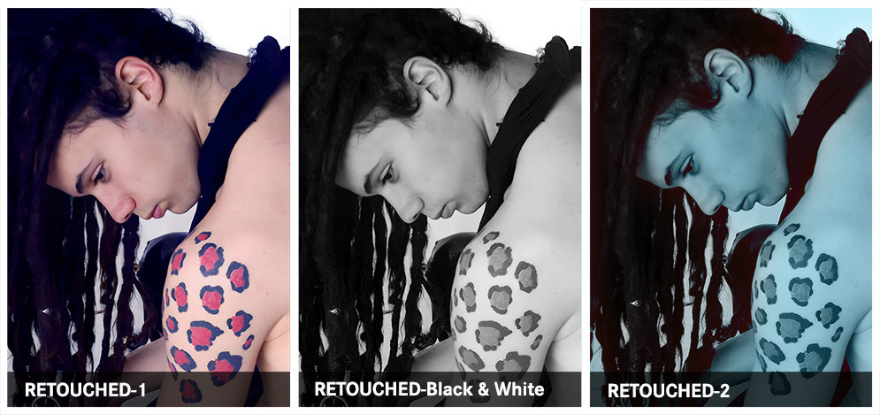 German-Irish-Mexican Model, Josh Schaffer photo retouching example 1 — Webphotographix