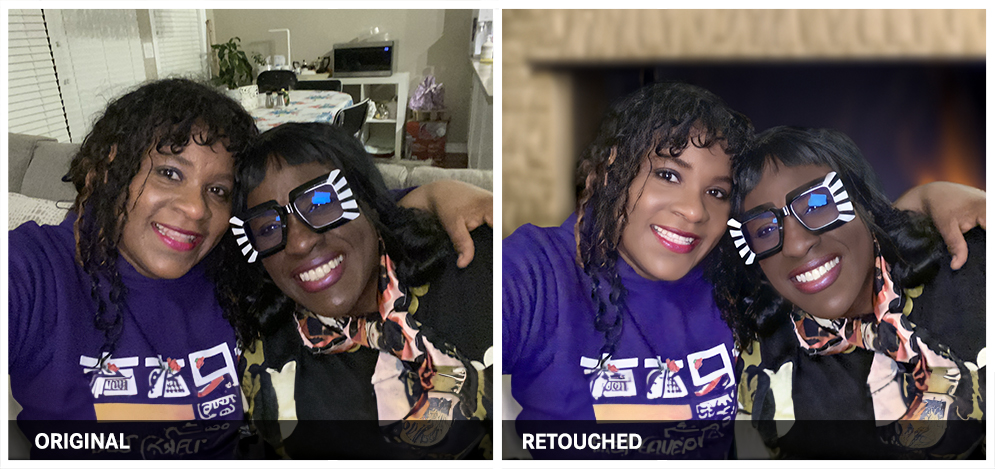 CARIBBEAN SISTERS photo retouching example 1 — Webphotographix
