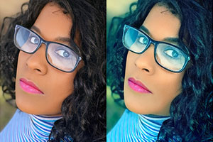 GISELLE – Quirky, Fun-Loving, Graphic Designer photo retouching study