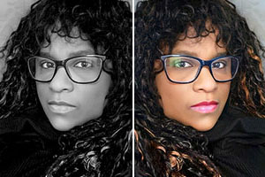 GISELLE – Quirky, Fun-Loving, Graphic Artist. photo retouching study