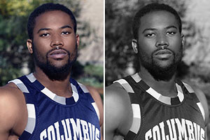 CSCC Student – Basketball Player photo retouching study
