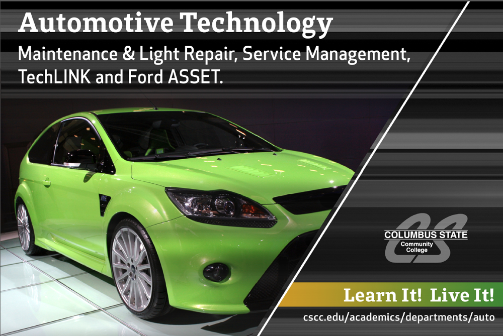 Columbus State Automotive Technology Department Vinyl Banner