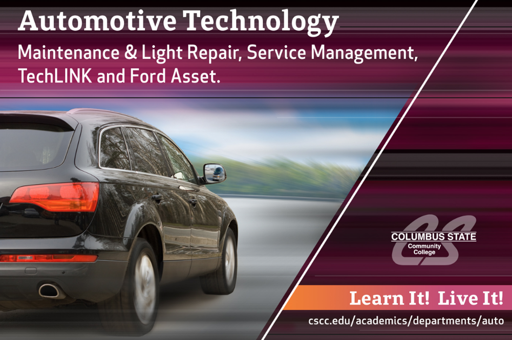 Columbus State Automotive Technology Department Vinyl Banner