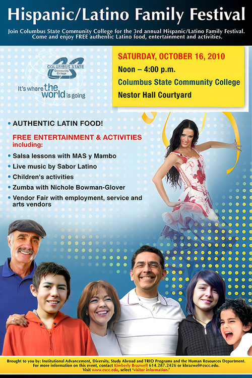 Columbus State Hispanic Latino Family Festival Hot Card
