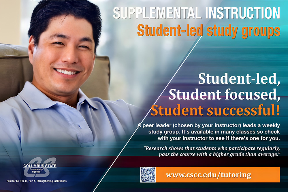 Columbus State Supplemental Tutoring Poster: Mature Asian Student
